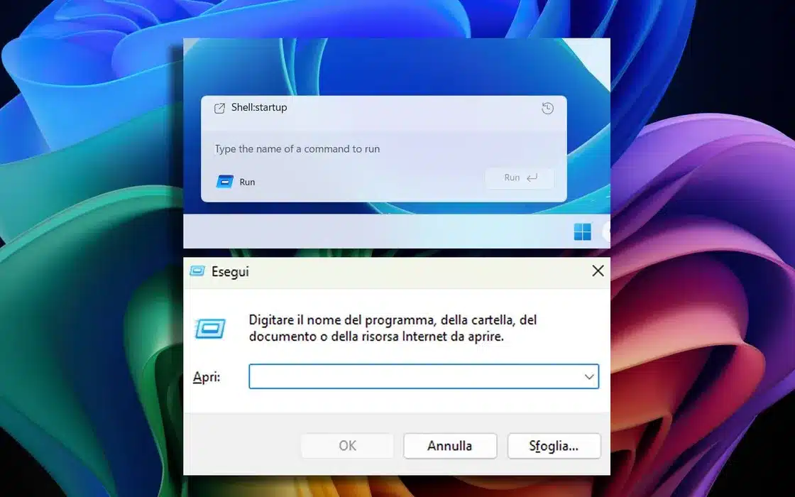 Nuova Finestra Esegui Run Windows 11