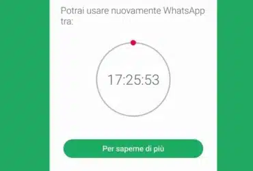 Account WhatsApp Sospeso