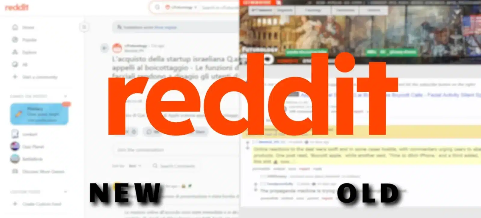 Reddit New Old Design