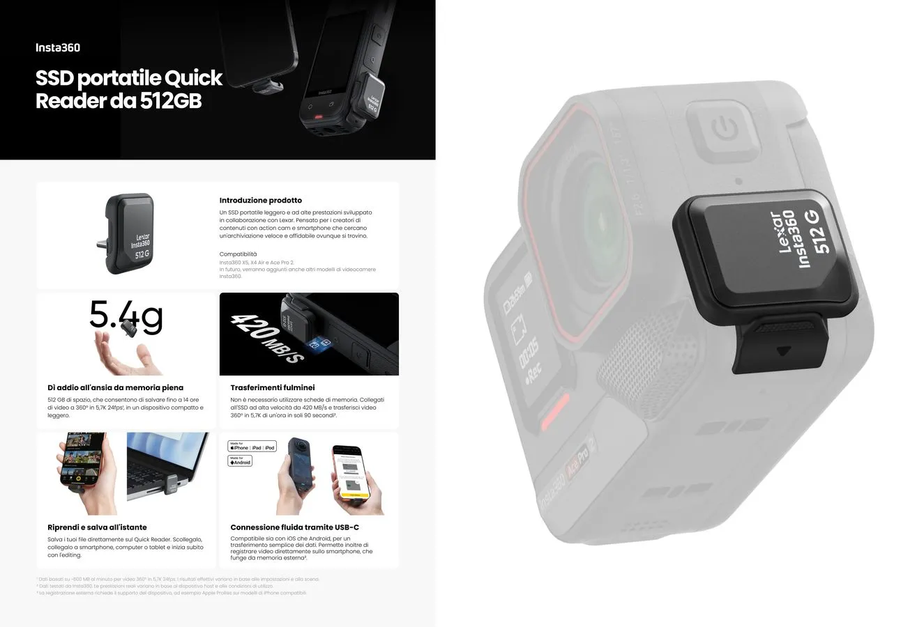 Insta360 Quick Reader SSD