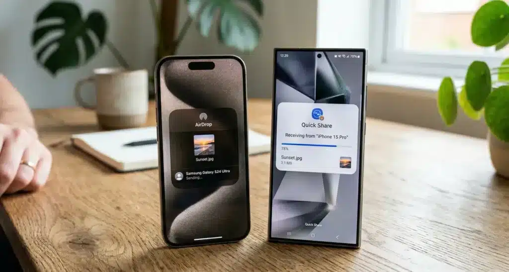 Samsung Quick Share - Apple AirDrop