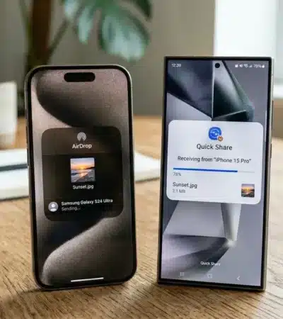 Samsung Quick Share - Apple AirDrop