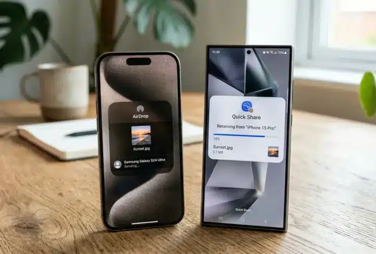 Samsung Quick Share - Apple AirDrop