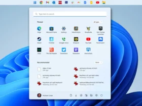 Taskbar Windows 11 in alto
