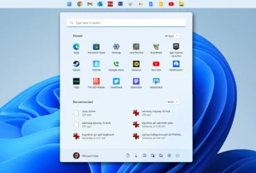 Taskbar Windows 11 in alto