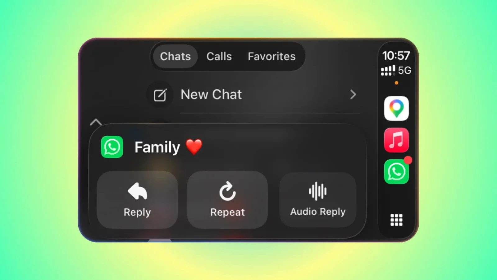 WhatsApp Apple CarPlay