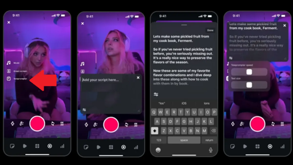 Instagram Teleprompter