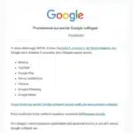 Promemoria sui servizi Google collegati