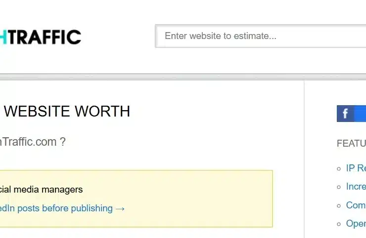 Site Worth Traffic
