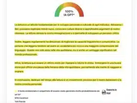 Siti Capire Testo fatto con AI